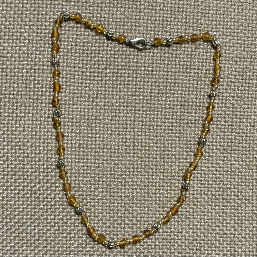 Yellow Beaded Necklace